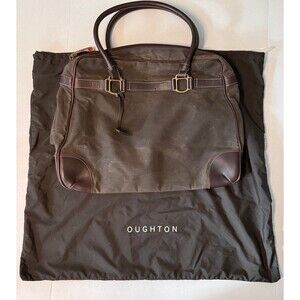 OUGHTON Derby Barn Work Leather Waxed Canvas Tote Bag NWT (Bx X)